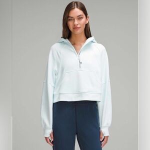 Lululemon Scuba Oversized Half-Zip Hoodie Sheer Blue
